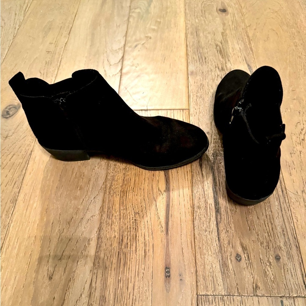 Kohls black ankle boot wedges
